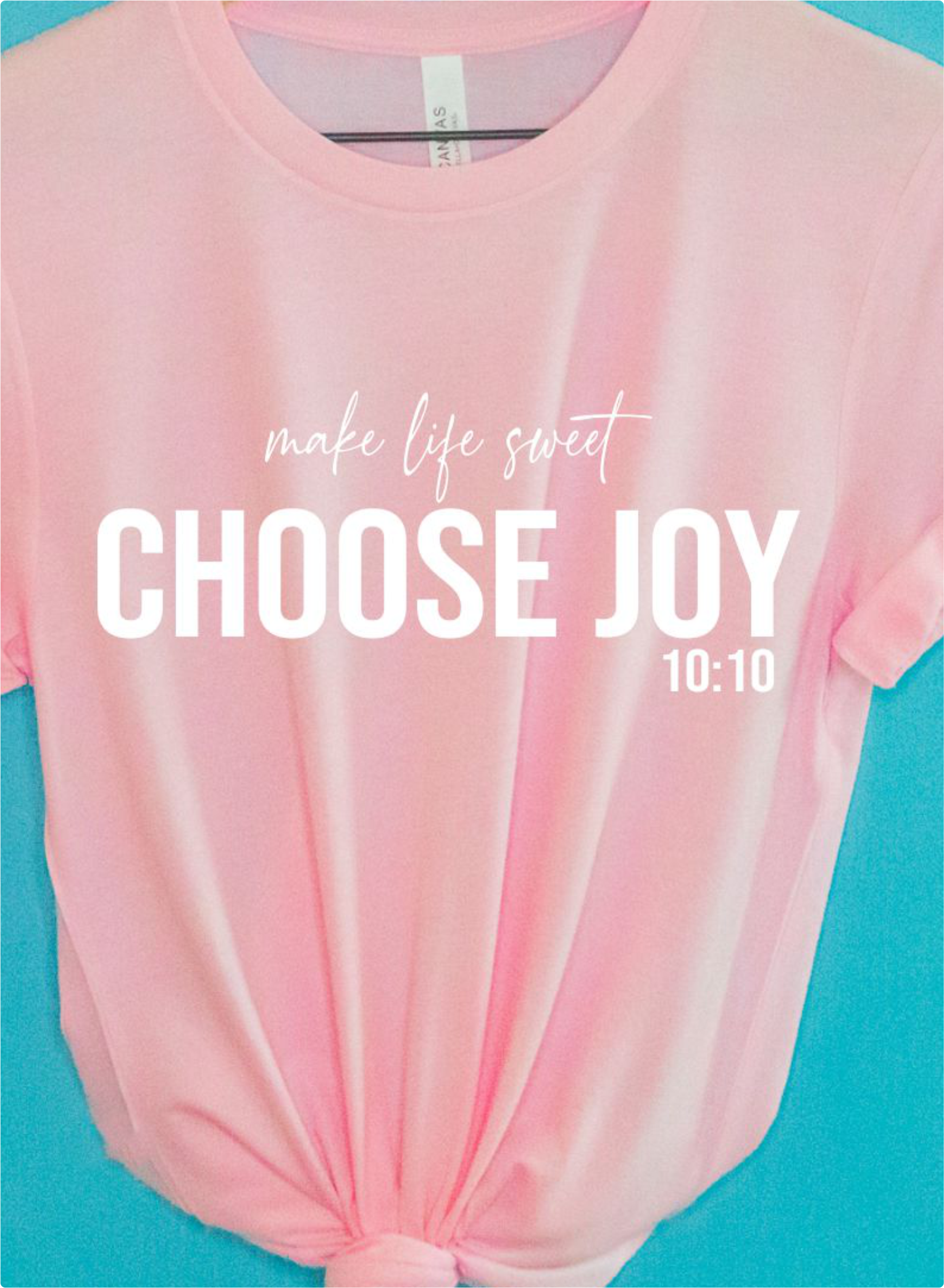 Southern Couture 'Find Joy In The Journey' T-Shirt – Safety Pink, 100% Cotton Women's Casual Tee - View #4