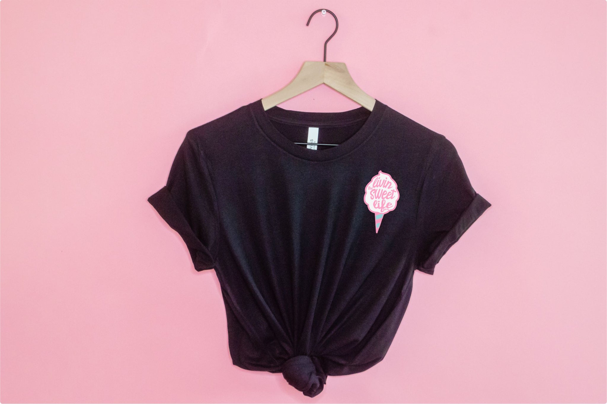 Cotton Candy Sweet Life Short Sleeve T-Shirt-Multiple Colors
